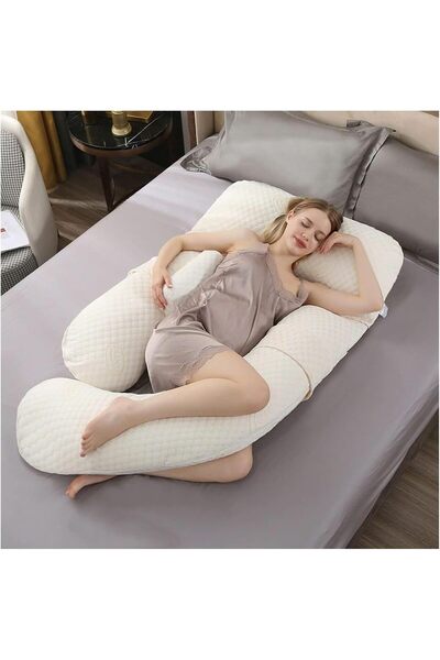 Generic Pregnancy Pillow, مخدة حوامل,Cotton Pregnancy Pillow G Shape, Comfort...