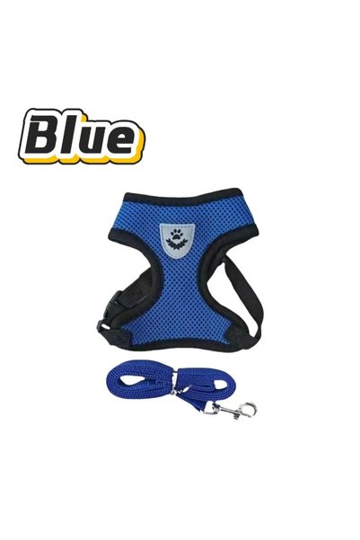 Choice M (2.5-4kg) blue Cat Harness Vest Walking Lead Leash for Puppy Dogs Co...