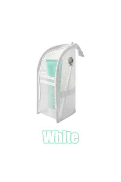 Choice White-1PC 4PCS Portable Standing Mesh Toiletry Bag Waterproof Travel F...