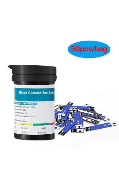 Choice Only 50 test strips Test Strip Lancet Digital Glucometer Blood Sugar M...