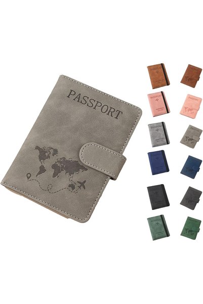 Generic Passport Holder Wallet Cover Case, Passport Case with RFID Blocking, ...