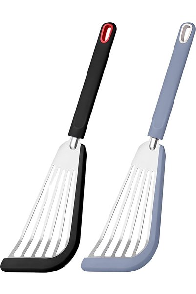 Generic Silicone Spatula Turner Set of 2, Heat Resistant Cooking Spatulas for...