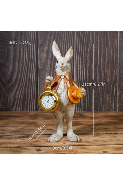 Choice Rabbit-O Vintage Alice Wonderland Rabbit Figurine Resin Bunny Holding ...