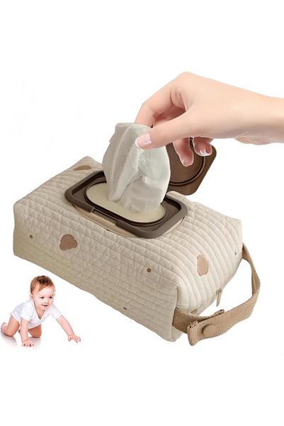 Generic Wipe Dispenser,Portable Refillable Wipe Container,Reusable Travel Bab...