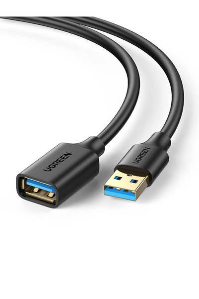Generic كابل تمديد USB 3.0 بطول 2 متر، كابل USB من النوع A ذكر إلى أنثى