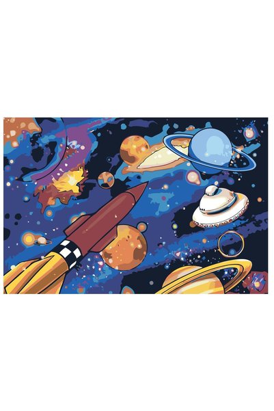 Painting-numbers Set pictura pe numere Cosmos 1150, panza pe rama lemn, 90x12...