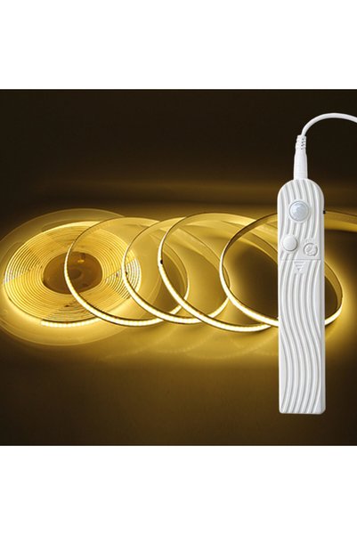 Choice 5m Warm Dual Mode Adjustable 5V COB LED Strip Motion Sensor Night Ligh...