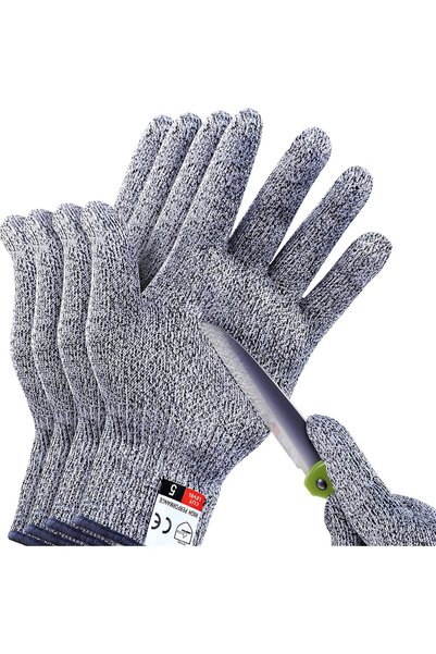 Generic 4 PCS (M+L) Cut Resistant Gloves Level 5 Protection for Kitchen, Upgr...