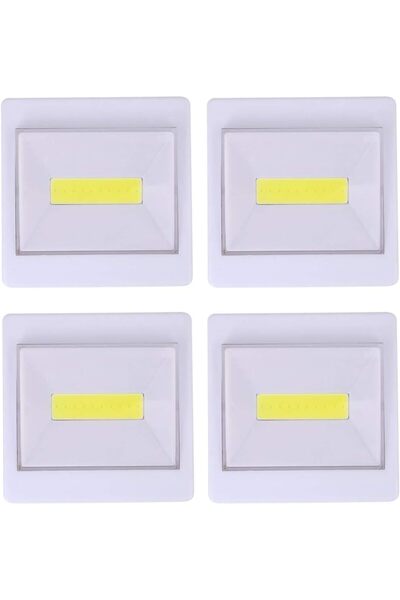 Generic 4-Piece Portable LED Switch Light Multicolour - High Luminosity Emerg...