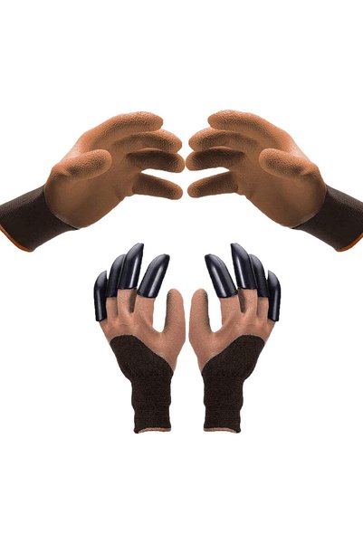 Generic Gardening Gloves with Claws,2 Pairs Waterproof and Breathable Garden ...