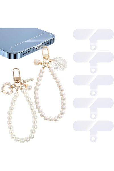 Generic 2Pcs Phone Charm, Beaded Phone Lanyard Cell Phone Strap Phone Wrist S...