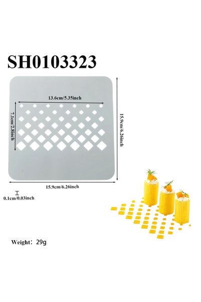 Choice SH0103323 French Mousse Dessert Decoration Silicone Hollowed-out Mold ...