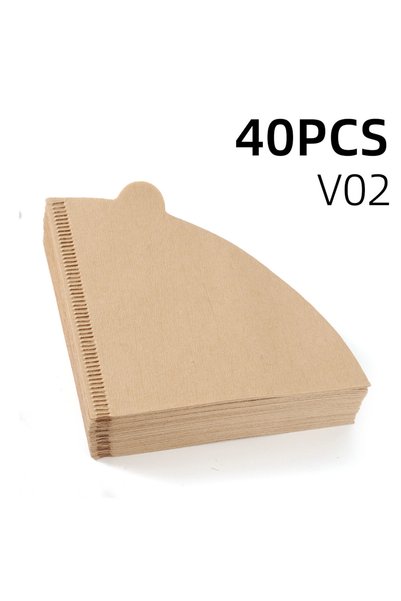 Choice V02 Filter 40PCs Coffee Paper Filters 100PCs/40PCs Unbleached V01 V02 ...
