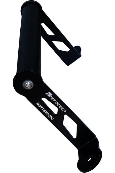 HANEL Noratech Moto Telefon Tutucu Standı ve GPS Navigasyon Braketi, BAJAJ RS 200 için Uyumlu, Siyah Metal