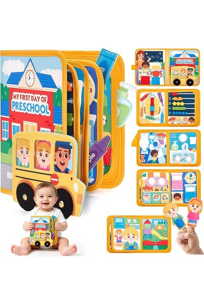 Generic Busy Book Preschool Learning Activities, First Day of School Gifts Bu...