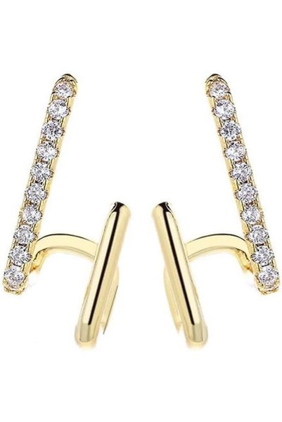 Generic Latest Stylish Trendy Gold Plated Ear Cuffs Earrings for Women and Girls