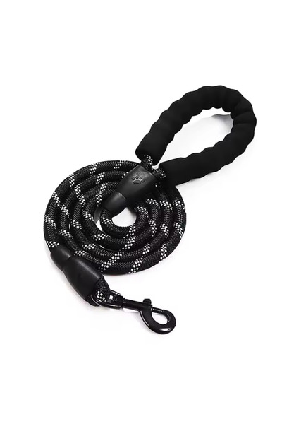 Choice 1.2M Black 1.2/3M Pet Reflective Leash Nylon Round Leash Explosionproo...