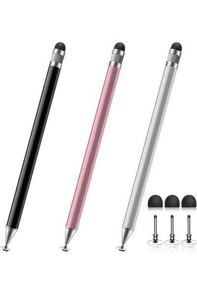 Generic 3 Pack 2-in-1 Stylus Pen for Touch Screens