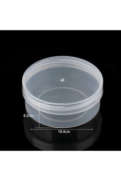 Choice 10.4x4.2cm 1pcs Transparent Plastic Storage Box Square Round Jewelry O...