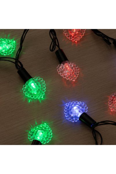 Generic سلسلة أضواء LED - 7 أمتار - الطراز 9 - أضواء زينة على شكل قلب متعددة ...