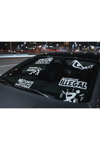 OEM Nu-mi atinge mașina – Autocolante – Set de 6 bucăți x 15 cm