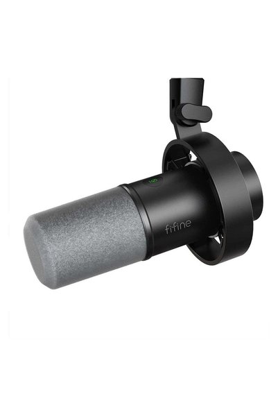 Fifine Dynamic Microphone, XLR/USB Podcast Recording PC Microphone for Vocal ...