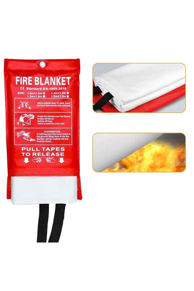 FONIX Fire Safety Blanket, FireArmor Safety, Incombustible Fiberglass Materia...