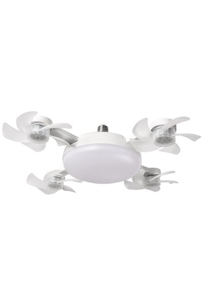 Choice 4 Heads Unmanned Aerial Vehicle Silent Ceiling Fan Light Remote Contro...