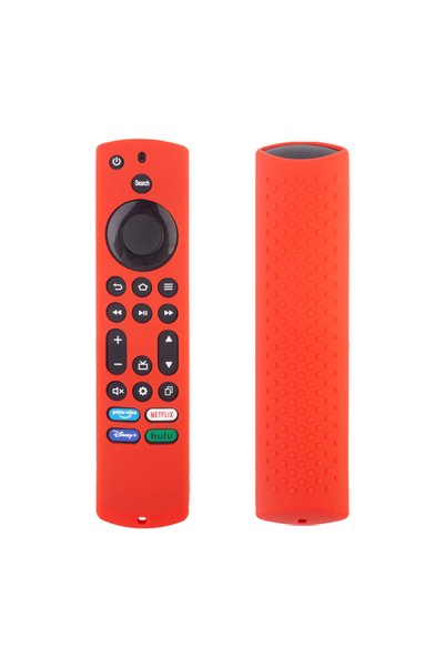 Choice حافظة ريموت سيليكون حمراء لجهاز 2023 Fire TV Stick 4K Max 2nd/Fire TV ...
