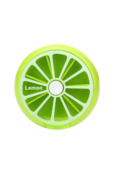 Choice Green Pill Case Medicine Tablet Travel Pill Box Cute Fruit-shaped Port...