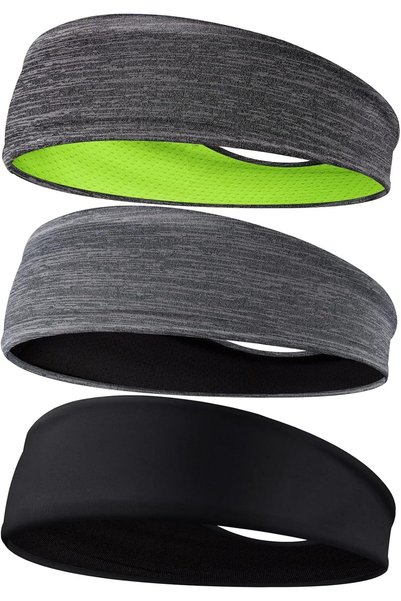 Generic Men's Headbands, 3Pcs Head Band for Men, Sport Sweatbands for Running...