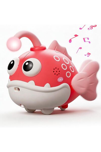 Generic Baby Crawling Toy Lantern Fish, Infant Tummy Time Toys & Musical Ligh...