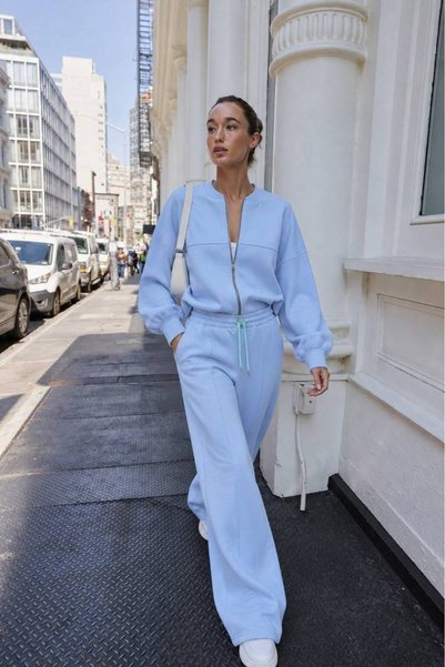 Secret Passion Lingerie New Season Zip-Up Crew Neck Sweatshirt and Sweatpants...