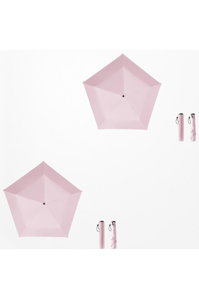 Choice One size 5K Pink 2pcs 2 in 1 Sun Protection Ultra Light Pencil Umbrell...