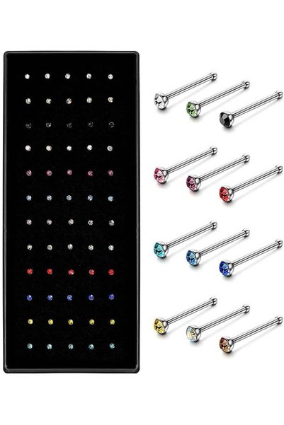 Generic Cute Nose Rings for Women, Stainless Steel Nose Studs Women Men Small...