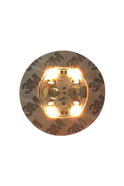 Choice Yellow 1PCS 60MM-With battery 1-40PCS Battery Powered LED Coaster 3 Mo...