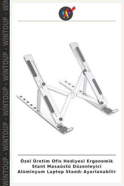 Wintoup Custom-Made Office Gift: Ergonomic Stand, Desktop Organizer, Aluminum...