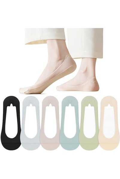 Generic No Show Socks for Women, Invisible Sling Back Low Cut Half Toe Topper...