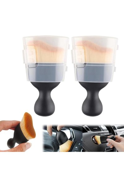 Generic 2PCS Automotive Interior Dusting Brush, Soft Bristles Car Duster Brus...
