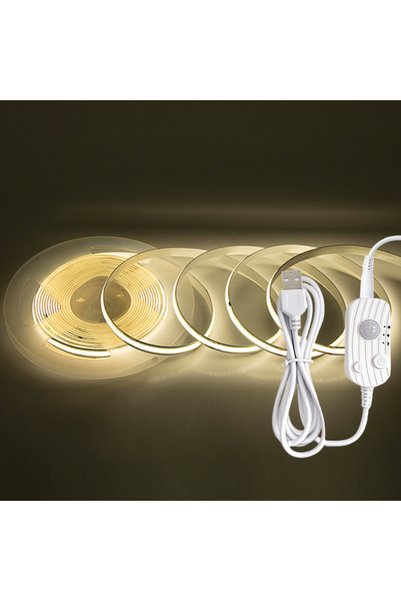 Choice 2m Neutral 5V USB Adjustable COB Light Strip Dimmable Motion Sensor In...