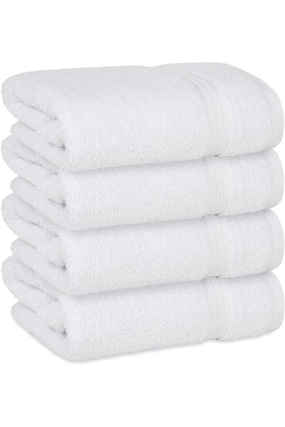 Generic Bath Towel Set (4 Pack, 70 X 140 cm) - 600 GSM 100% Combed Cotton Qui...