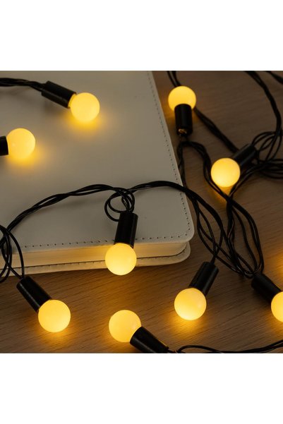 Generic 50-LED String Lights - 7m - Style 12 - Yellow Mini Globe Bulb BS/UK P...