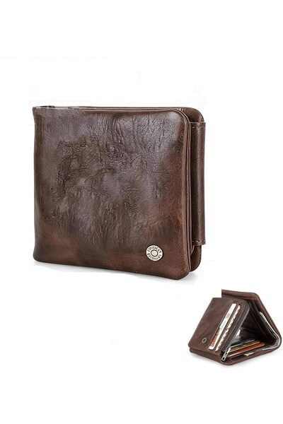 Generic Genuine Leather Wallets for Men Leather Wallets Genuine Leather RFID ...