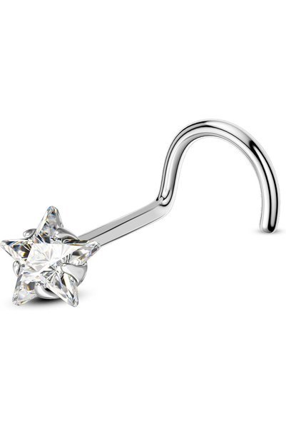 Generic G23 Solid Titanium Nose Stud 20G 7MM Nose Ring Nostrial Piercing Jewe...