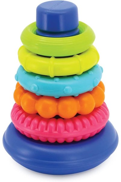 Generic Rock N Stack Rings Baby Activity Toy for 6 Months Kids, Multicolor - ...