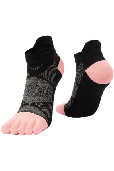 Generic Men Toe Socks Five Finger Cotton Wicking Athletic Running Socks for S...