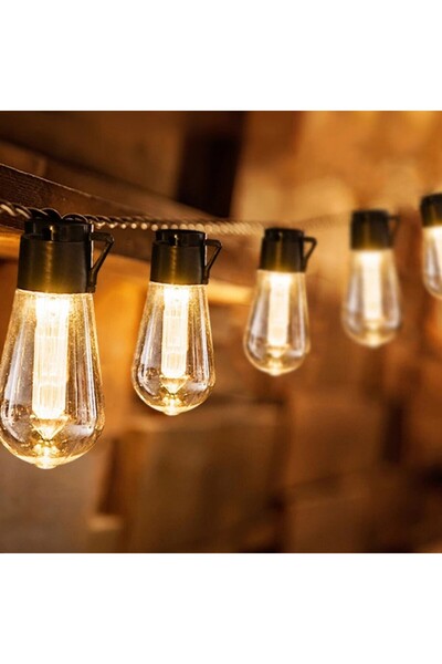 Choice 1PC 8M20LED Warm White Solar Papaya Outdoor LED String Lights, 8 Light...
