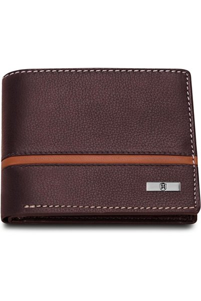 Generic Denial Brown Leather Wallet for Men | Wallets Men with RFID Blocking ...