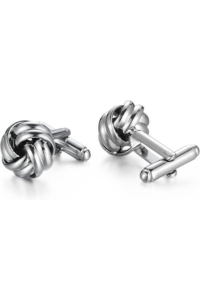 Generic Twist Cufflinks Extreme of Silver Designs Classic Mens Shirt Cufflink...