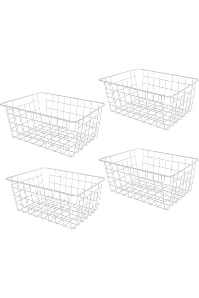 Generic 4 Pack Chest Freezer Organizer Bin Deep Freezer Basket Organizers Sta...